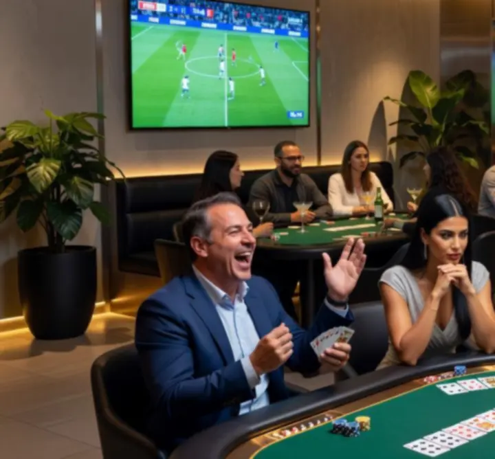 Emocjonujące chwile z turnieju pokerowego i wspólnego oglądania meczu
