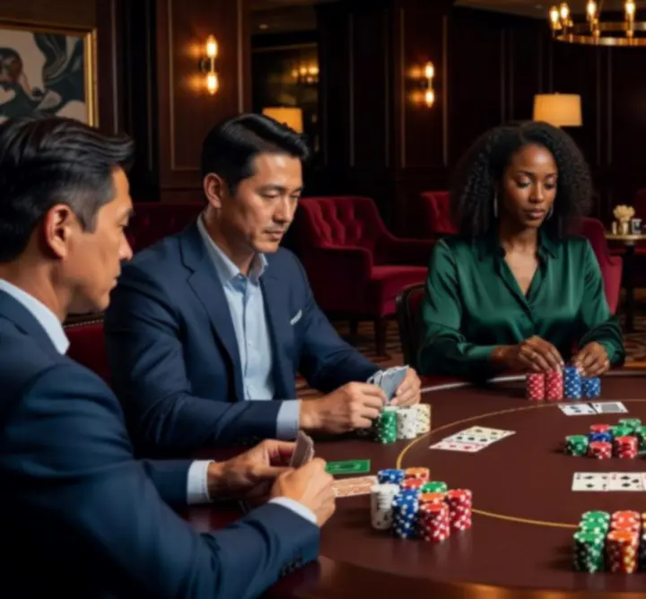 Sesja pokerowa w Nova Rizone przy stole Texas Hold’em