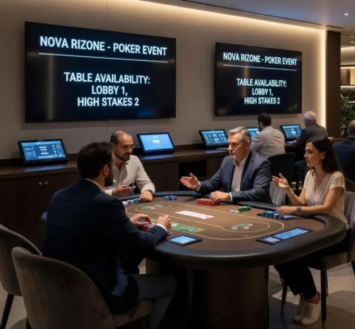 Wybór stolika pokerowego w Nova Rizone